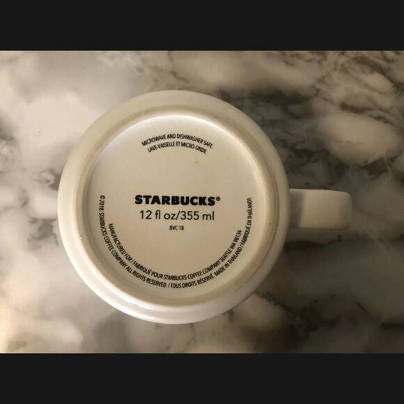 Starbucks 2018 Christmas Holly Berries Mug Matte 12 oz Coffee Cup Mint Green - Picture 4 of 4